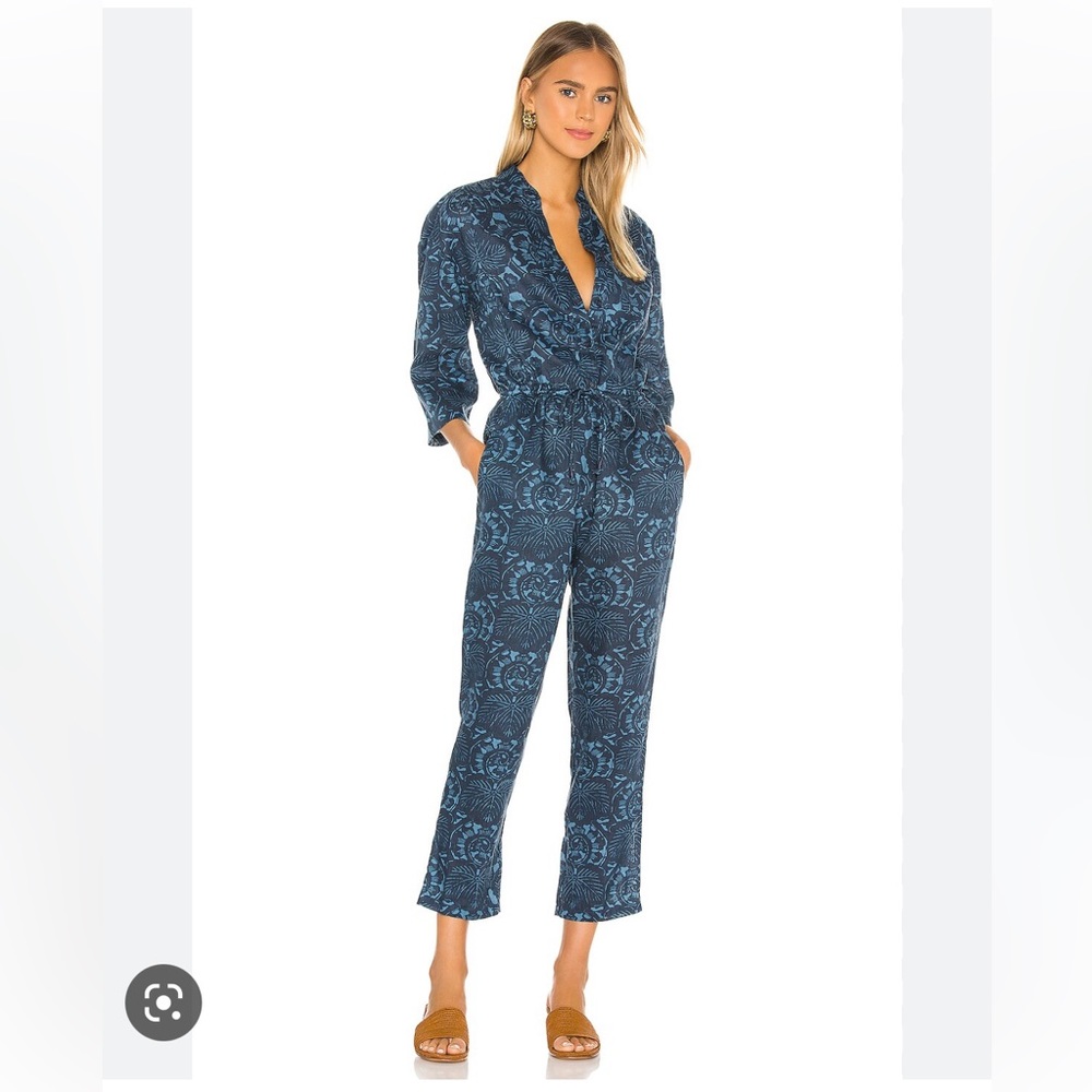Apiece Apart Hera Flightsuit in Ivy Katazome Size 6
